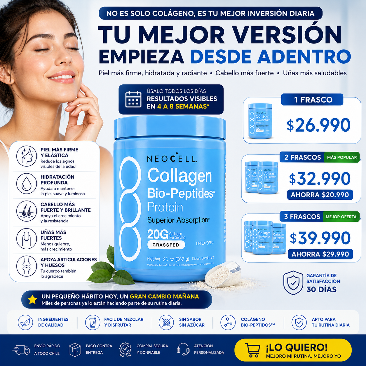 NeoCell® Collagen | Nutre tu Piel, Cabello y Articulaciones