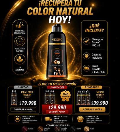 Shampoo tinte disaar anticanas 400ml