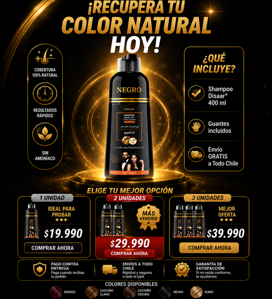 Shampoo tinte disaar anticanas 400ml